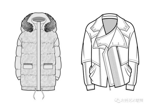 商業服裝平面款式圖線稿精選 200余款規規矩矩、正正經經的設計圖庫分享